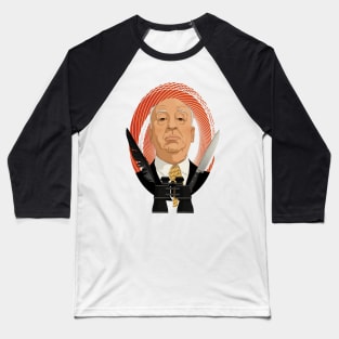 Alfred Hitchcock Baseball T-Shirt